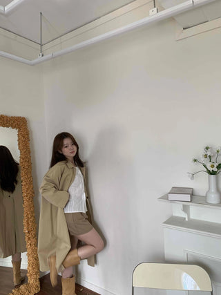 Basic Single Trench Long Coat