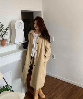 Basic Single Trench Long Coat