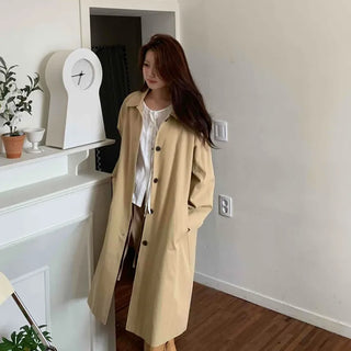 Basic Single Trench Long Coat