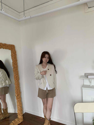 Simple Trendy Pintuck Slacks A-Line Shorts