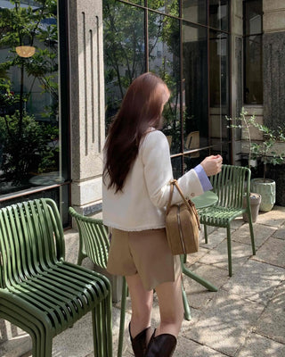 Simple Trendy Pintuck Slacks A-Line Shorts