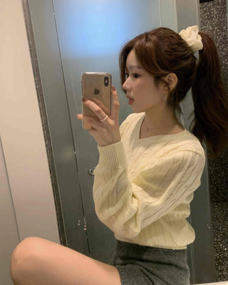 Basic Plain Wide Knit Shorts