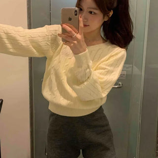 Basic Plain Wide Knit Shorts