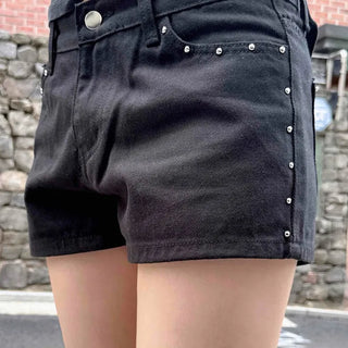 Effortless Chic New Basic Studded Shorts