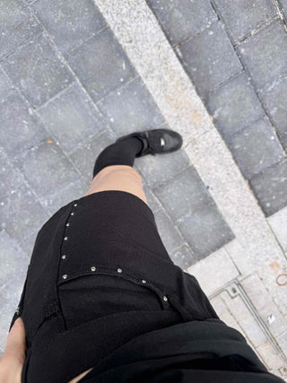 Effortless Chic New Basic Studded Shorts