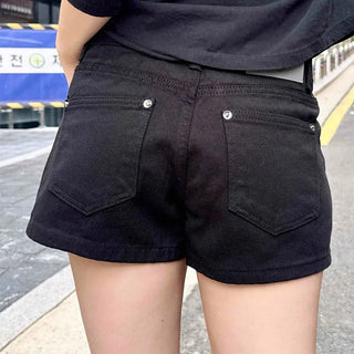 Effortless Chic New Basic Studded Shorts