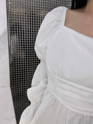 Delicate Square Neck Puff Blouse