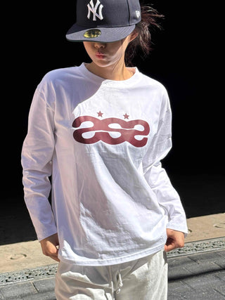 Retro Hip Vintage Lettering Long Sleeve T-shirt