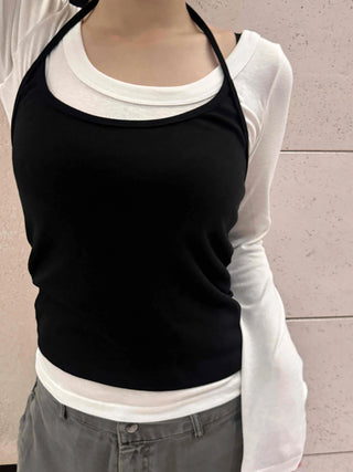 New Basic Set Slim Fit Spring/Autumn Long Sleeve T-shirt