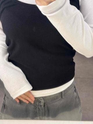 New Basic Set Slim Fit Spring/Autumn Long Sleeve T-shirt