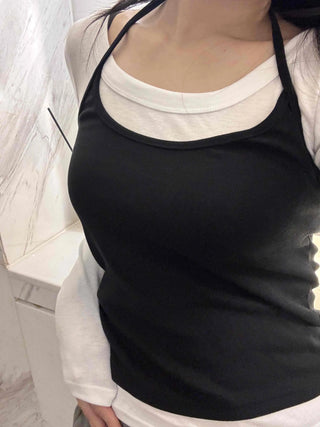 New Basic Set Slim Fit Spring/Autumn Long Sleeve T-shirt