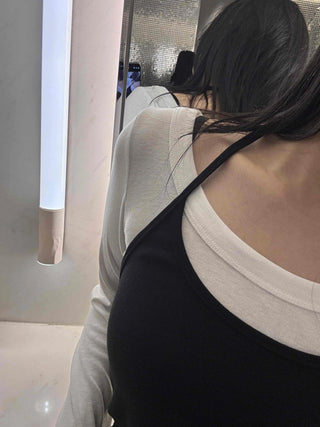 New Basic Set Slim Fit Spring/Autumn Long Sleeve T-shirt