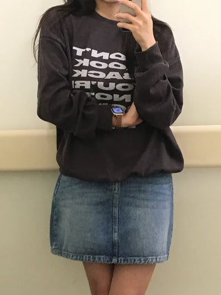 Cello Lettering Long Sleeve Sweatshirt