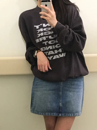 Cello Lettering Long Sleeve Sweatshirt