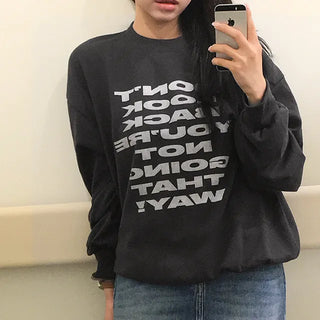 Cello Lettering Long Sleeve Sweatshirt