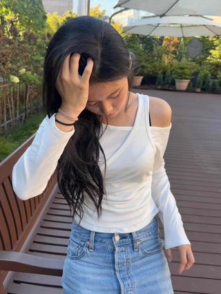 Sleeveless Layered Plain Long Sleeve T-shirt