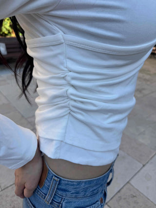 Sleeveless Layered Plain Long Sleeve T-shirt