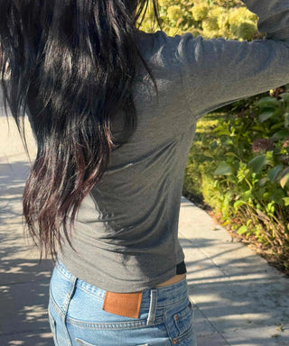 Street Plain Henley Neck Long Sleeve T-shirt