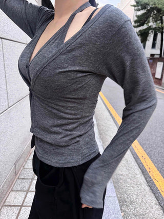 Elegant Layered Spring/Autumn Cardigan