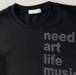 Nuri List Lettering Long Sleeve T-shirt