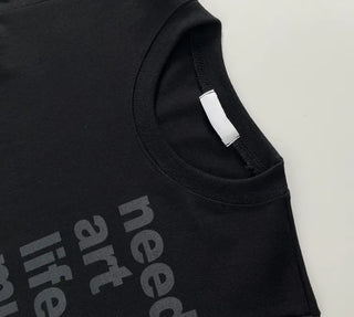 Nuri List Lettering Long Sleeve T-shirt