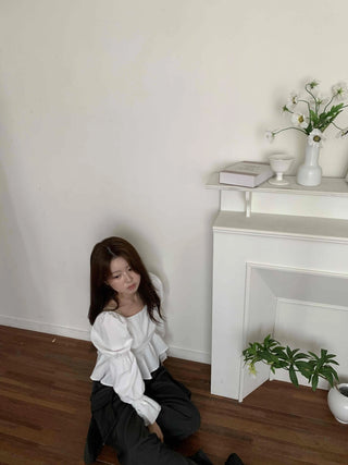 Muse Square Neck Puff Blouse