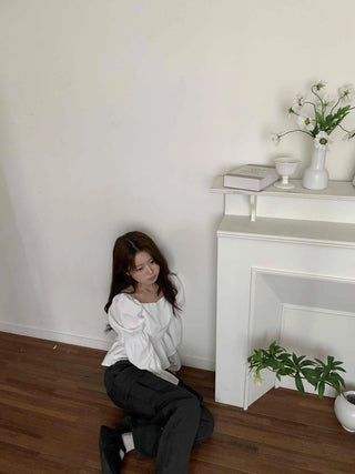 Muse Square Neck Puff Blouse