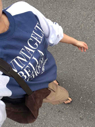 Street Long Sleeve Plain Cotton Sweatshirt