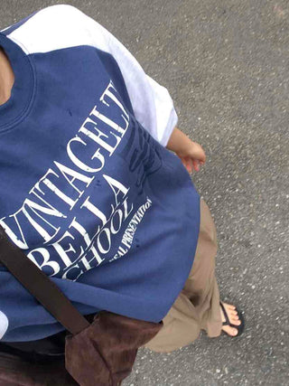 Street Long Sleeve Plain Cotton Sweatshirt