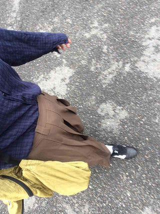 Basic Lower Body Cover Plain Pleated Long Skirt