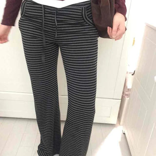 Street Striped Bootcut Long Pants