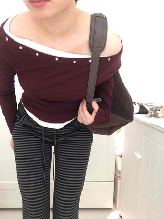 Street Striped Bootcut Long Pants