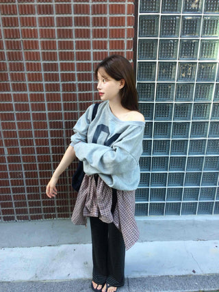 Street Striped Bootcut Long Pants