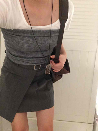 Casual Stretchy Cotton Off-Shoulder Sleeveless