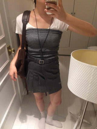 Casual Stretchy Cotton Off-Shoulder Sleeveless
