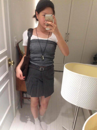 Casual Stretchy Cotton Off-Shoulder Sleeveless
