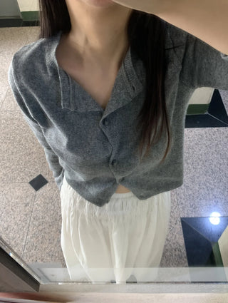 Daily Plain Knit Cardigan