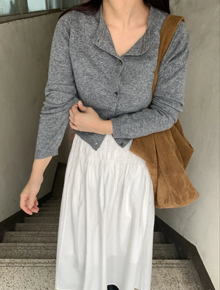 Daily Plain Knit Cardigan