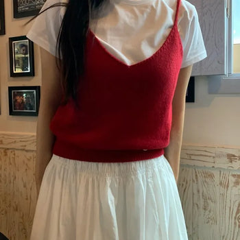 Daily Bustier Plain Wool/Wool Knit