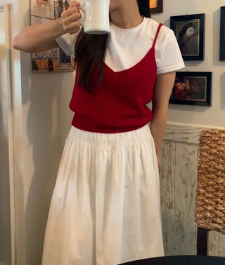 Daily Bustier Plain Wool/Wool Knit