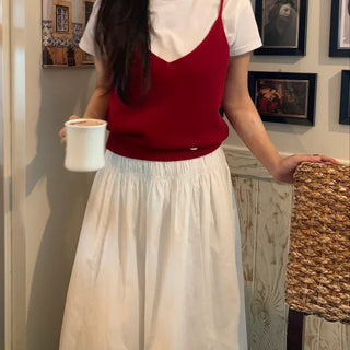 Daily Bustier Plain Wool/Wool Knit