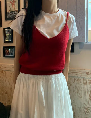 Daily Bustier Plain Wool/Wool Knit