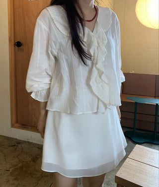 Boho Chic Cotton V-Neck Blouse