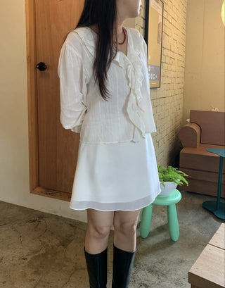 Boho Chic Cotton V-Neck Blouse