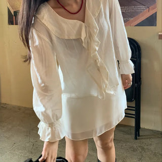 Boho Chic Cotton V-Neck Blouse