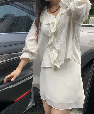Boho Chic Cotton V-Neck Blouse