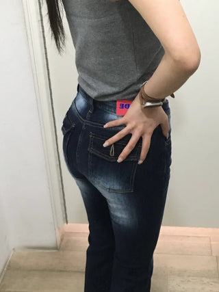 Belsha Low-fit Washed Jeans