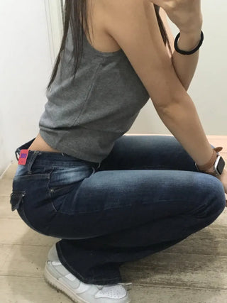 Belsha Low-fit Washed Jeans