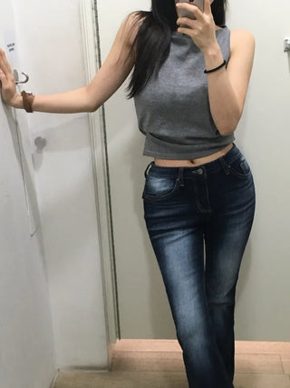 Belsha Low-fit Washed Jeans