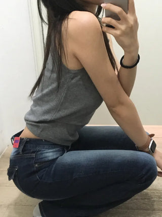 Belsha Low-fit Washed Jeans